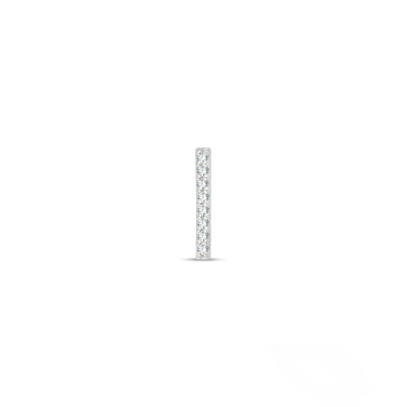 Mono boucle d'oreille Easy en or blanc et diamants