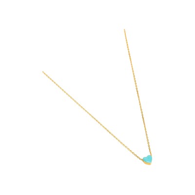 Collier Une A Une en laiton doré