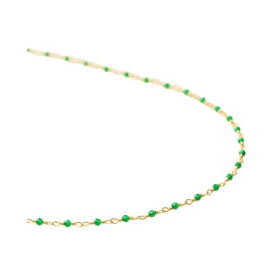 Collier Une A Une en laiton doré