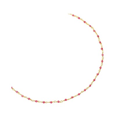 Collier Une A Une en laiton doré