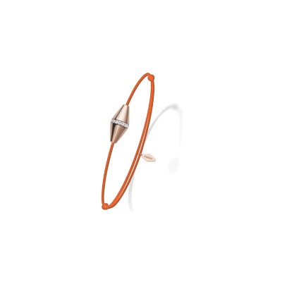 Bracelet cordon Heavenly Celest en or rose et diamants, GM