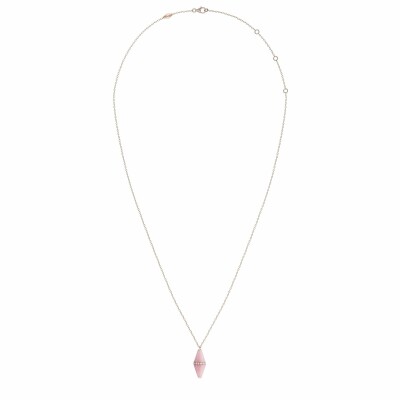 Pendentif Heavenly Celest en or rose, diamants et opale rose, GM