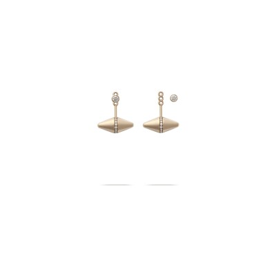 Boucles d'oreilles Heavenly Celest en or rose et diamants, GM