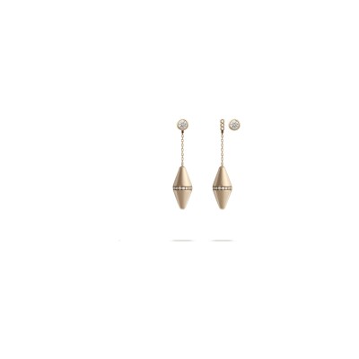 Boucles d'oreilles Heavenly Celest en or rose et diamants, GM