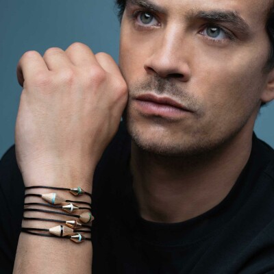 Bracelet Heavenly Celest en or rose et cornaline, GM