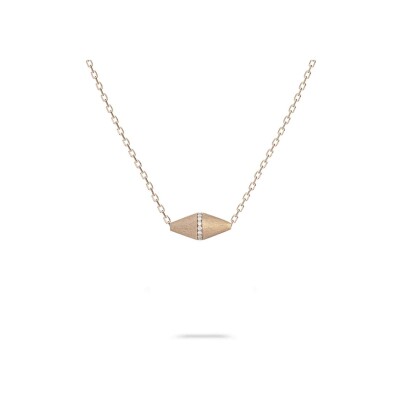 Collier Heavenly Celest en or rose et diamants, GM