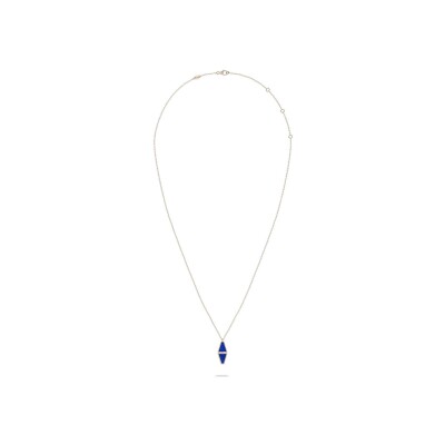 Collier Heavenly Celest en or rose, diamants et lapis lazuli, GM
