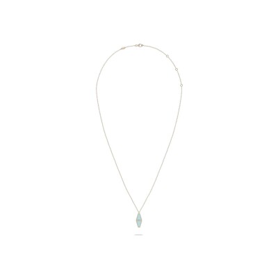 Collier Heavenly Celest en or rose, diamants et turquoise, GM