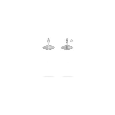 Boucles d'oreilles Heavenly Celest en or rose et diamants, PM