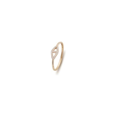 Bague Heavenly Celest en or rose et diamants, PM