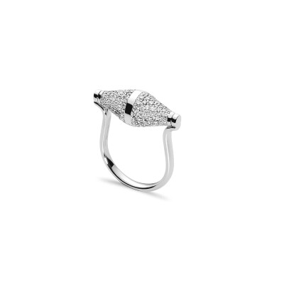 Bague Heavenly Celest en or blanc et diamants, XL