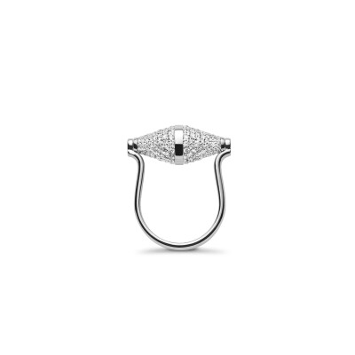 Bague Heavenly Celest en or blanc et diamants, XL