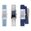 Coffret de montre Herbelin Antarès, bracelet acier et 2 bracelets cuir