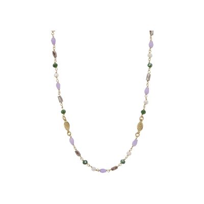 Collier Une A Une Wonderland en laiton doré