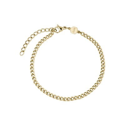 Coffret de montre Cluse Fluette Watch Steel, Green & Round Chain Bracelet, Gold Colour