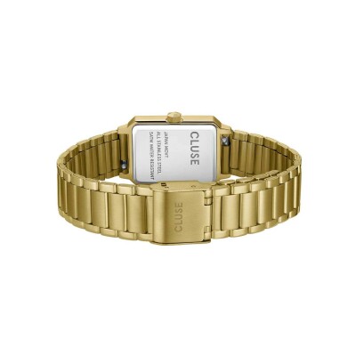 Coffret de montre Cluse Fluette Watch Steel, White Stones & Zircon Bracelet, Gold Colour