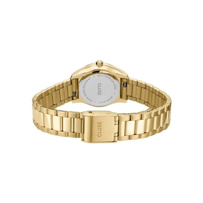 Coffret de montre Cluse Féroce Mini Watch Steel, Black & Chain Bracelet, Gold Colour