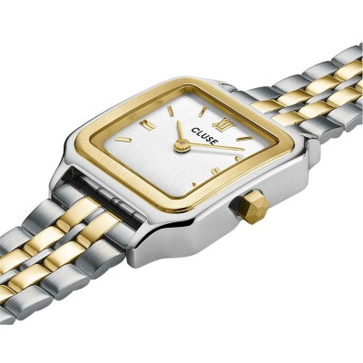 Coffret de montre Cluse Gracieuse Petite Watch Steel & Double Snake Bracelet, Two-Tone