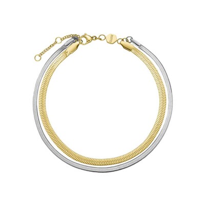 Coffret de montre Cluse Gracieuse Petite Watch Steel & Double Snake Bracelet, Two-Tone