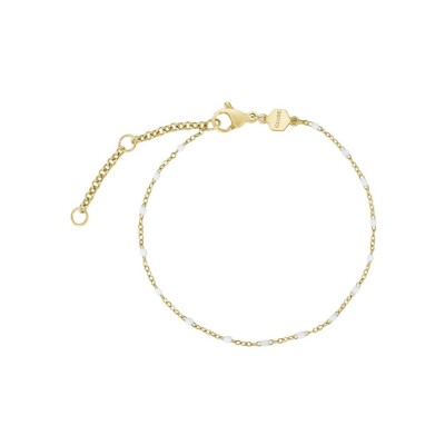 Coffret de montre Cluse Gracieuse Petite Watch Steel, White & White Epoxy Bracelet, Gold Colour