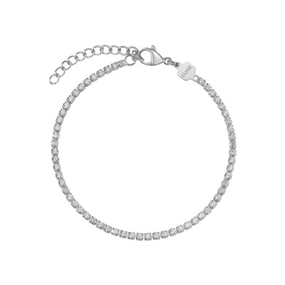 Coffret de montre Cluse Gracieuse Watch Steel, White & Élevé Tennis Bracelet, Silver Colour