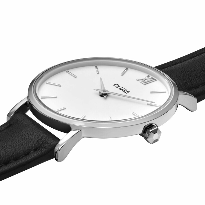 Coffret de montre Cluse Minuit  Silver, White & Black