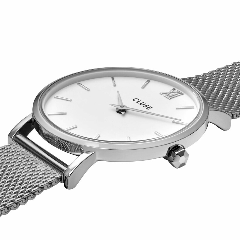 Coffret de montre Cluse Minuit  Silver, White & Black