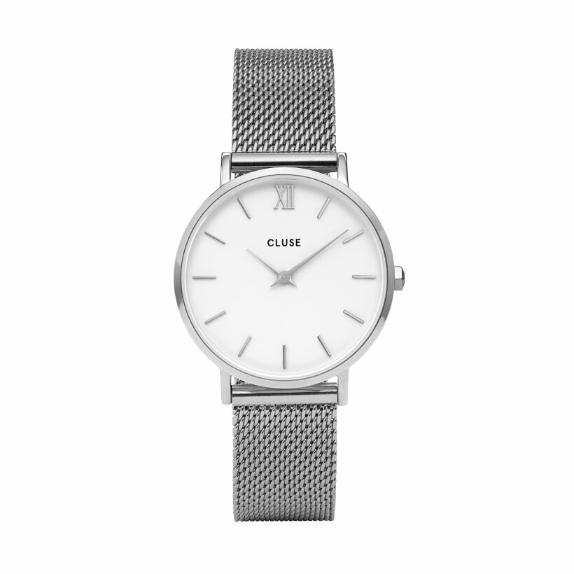 Coffret de montre Cluse Minuit  Silver, White & Black