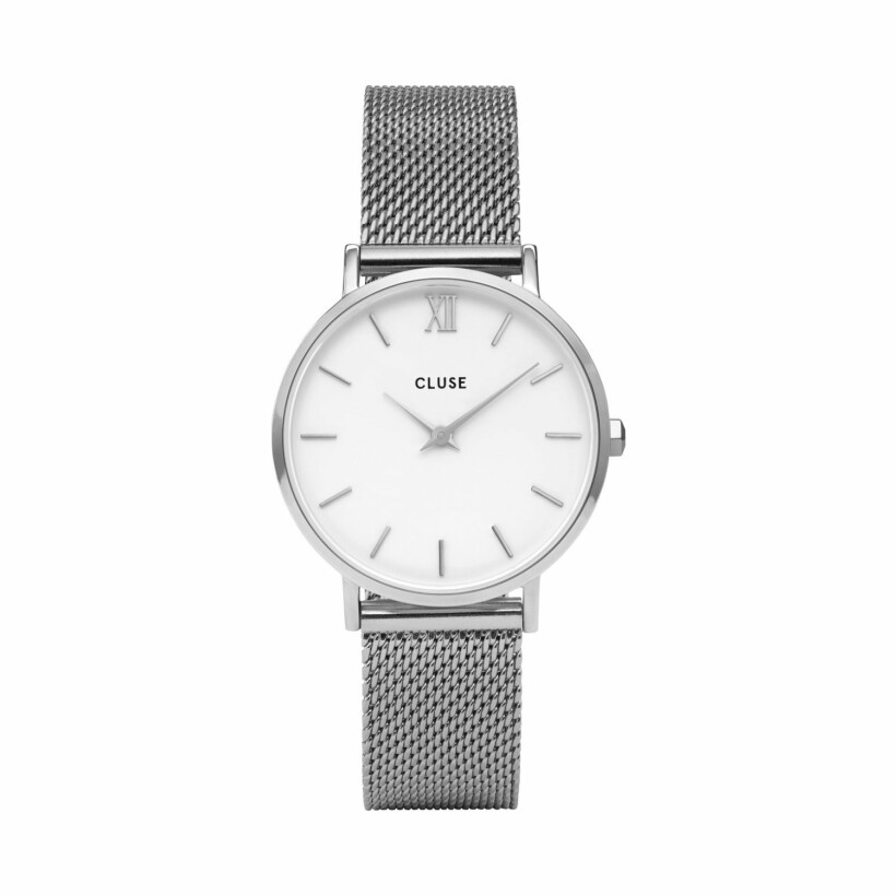 Coffret de montre Cluse Minuit  Silver, White & Black