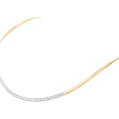 Collier Marco Bicego MARRAKECH en or jaune, or blanc et diamants