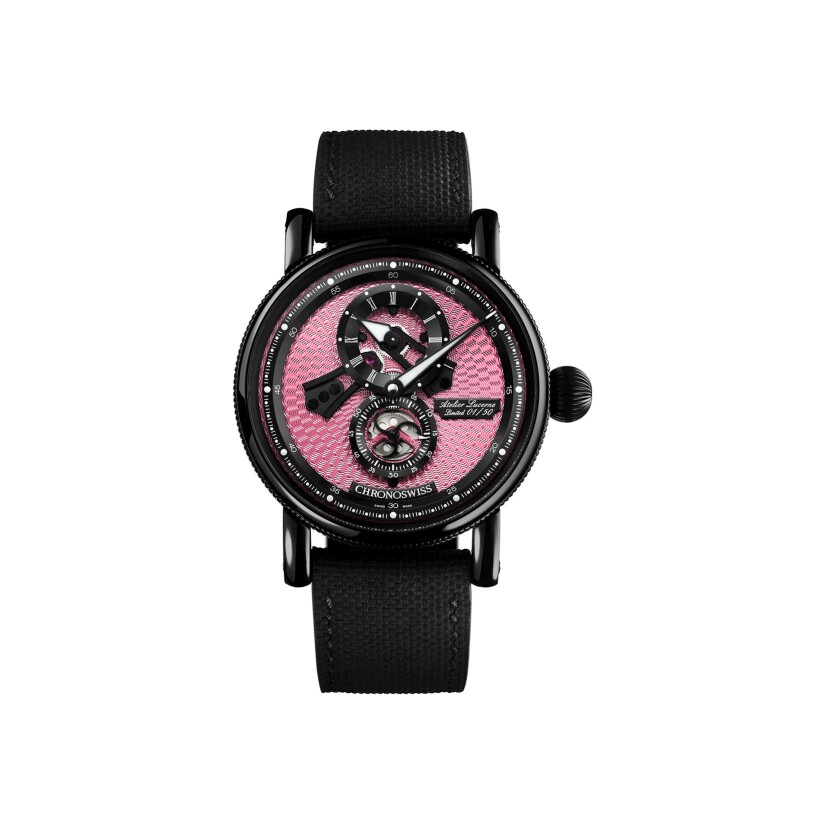 Montre CHRONOSWISS Flying Regulator Open Gear Pink Panther