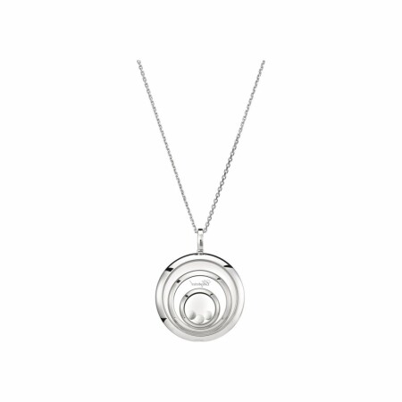 Chopard Happy Spirit pendant with chain, white gold, diamonds