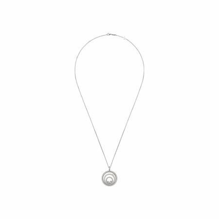 Chopard Happy Spirit pendant with chain, white gold, diamonds