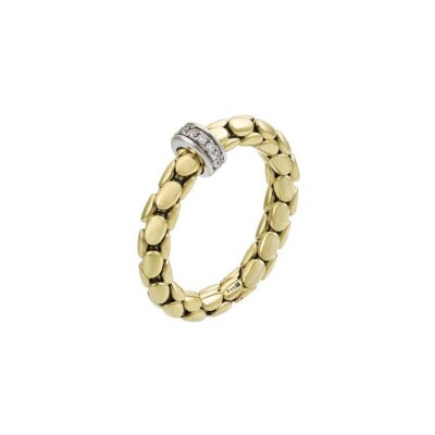 Bague Chimento Stretch Spring en or jaune, or blanc et diamant