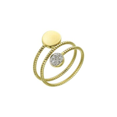 Bague Chimento Armillas Glow en or jaune et diamant