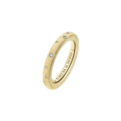 Bague Chimento Forever Brio en or jaune et diamant 0.14ct