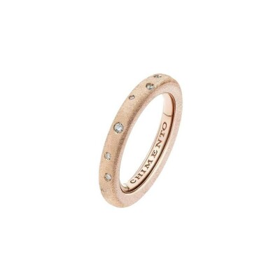 Bague Chimento Forever Brio en or rose et diamant 0.14ct