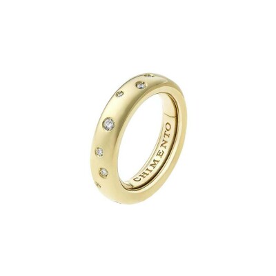 Bague Chimento Forever Brio en or jaune et diamant 0.24ct