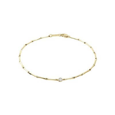 Bracelet Chimento Bamboo Diamond en or jaune et diamant, 18.5cm