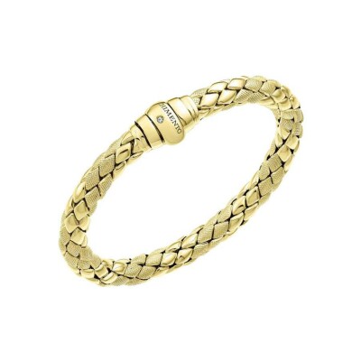 Bracelet Chimento Stretch Classic en or jaune et diamant 0.01ct, 18cm