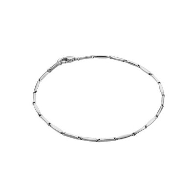 Bracelet Chimento Bamboo Classic en or blanc, 18cm