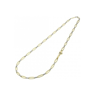 Collier Chimento Accenti en or jaune et or blanc, 45cm