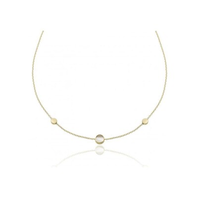 Collier Chimento Armillas Glow Caleido en or jaune et nacre, 45cm