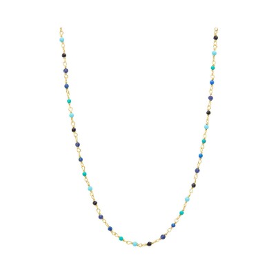 Collier Une A Une Inde en laiton doré