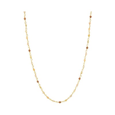 Collier Une A Une Inde en laiton doré