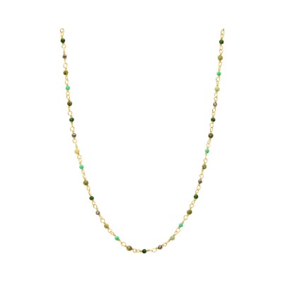 Collier Une A Une Inde en laiton doré