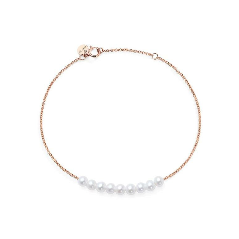Bracelet Burato Sweet Pearls en or rose et perles