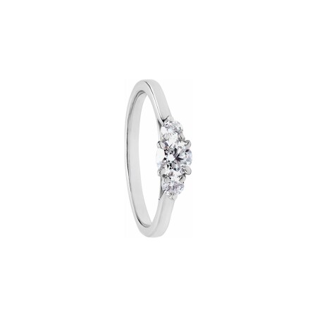 Solitaire Alice en or blanc et diamant 0,35 carat