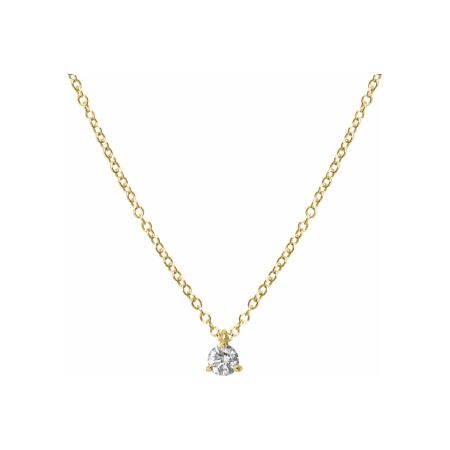 Collier Laura en or jaune 18 carats et diamants 0.2ct