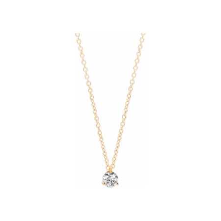 Collier Laura en or jaune 18 carats et diamants 0.3ct